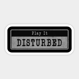 Disturbed // Vintage Fanart Tribute Sticker